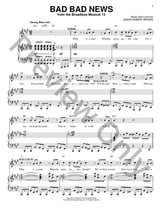 Bad Bad News piano sheet music cover